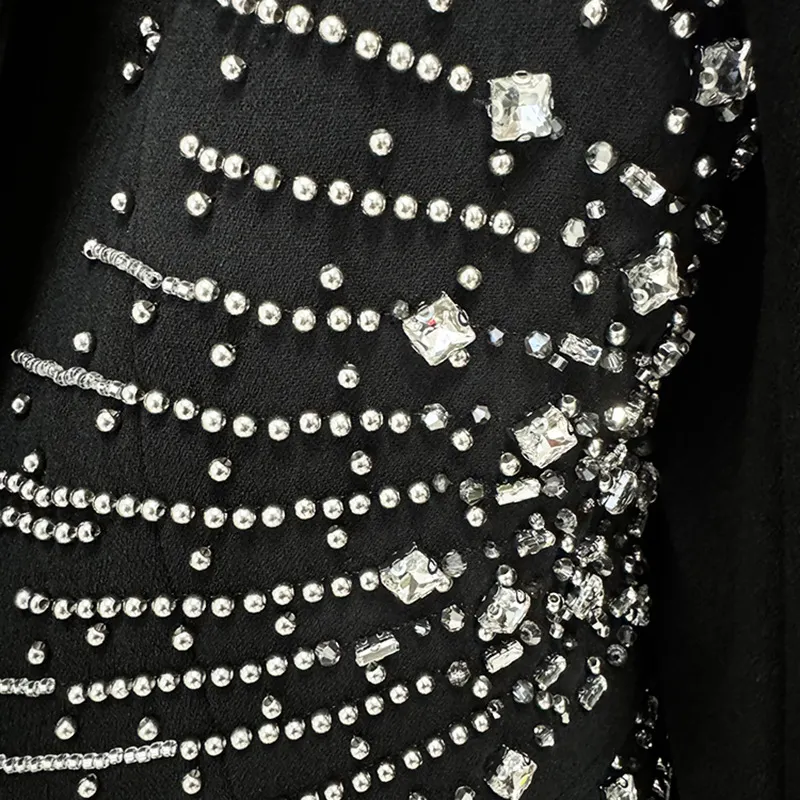 Nigikala Nigikala Star Fashion New Heavy Industry Nails Studded With A Buckle Suit Trousers Set Two Sets