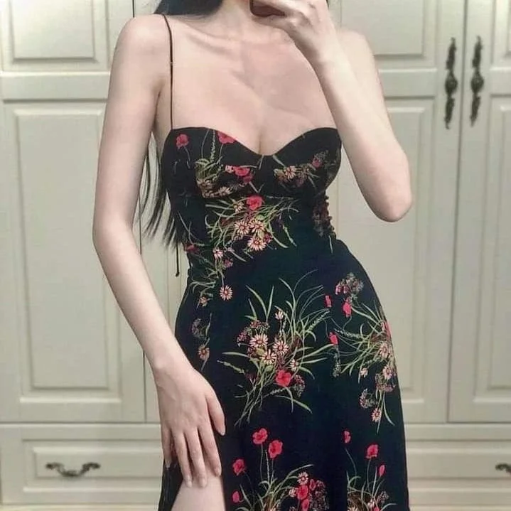 Juliette Black Floral Dress