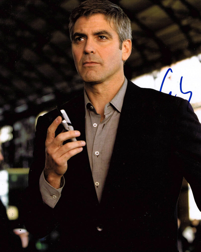 George Clooney HAND SIGNED Autograph 10x8 Photo Poster painting AFTAL Ocean's Eleven Star Actor