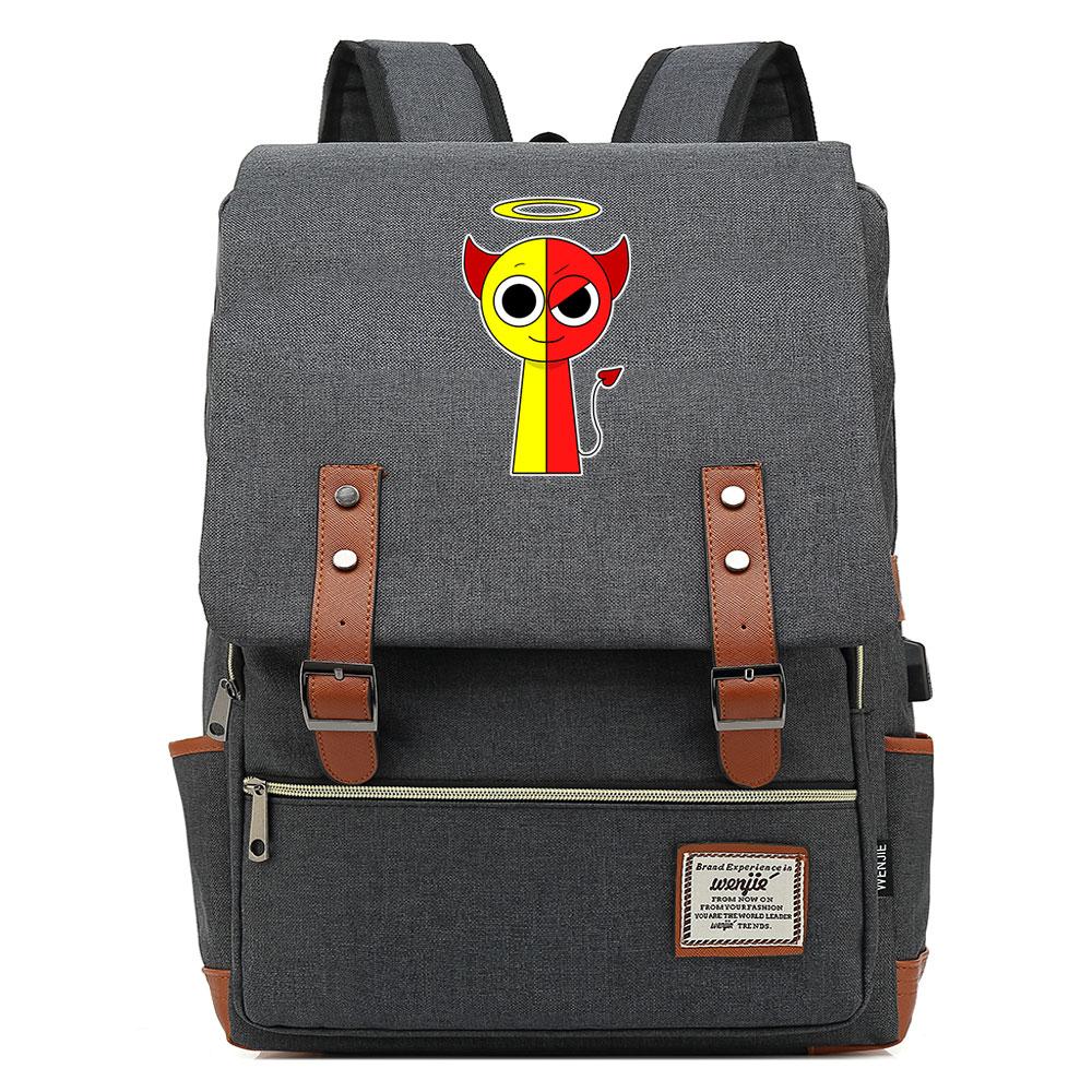 Mayoulove Sprunki Backpack Lightweight Design with Ample Storage for School Adventures-Mayoulove