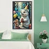 (40*60cm)Party White Bear - Full Round Drill Diamond Painting