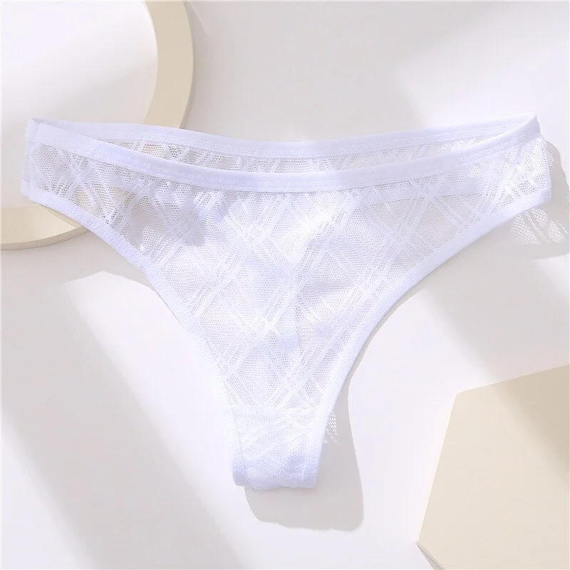 FINETOO Women Sexy Lace Floral Panties for Woman Underwear  Lingerie Female Briefs Panty Transparent M-2XL Women's Underpants