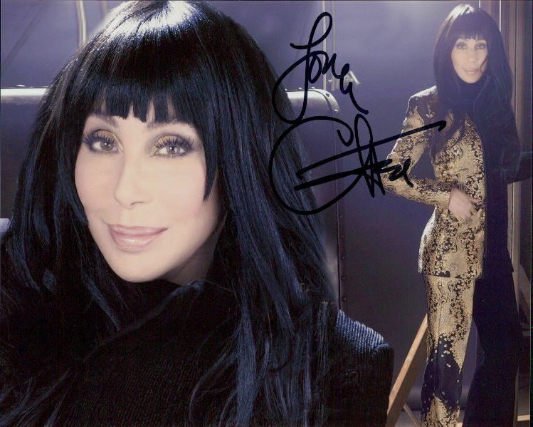 Cher signed in-person 8x10 Photo Poster painting COA