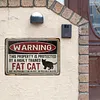 Cat Warning - Vintage Metal Signs(8*12Inch)