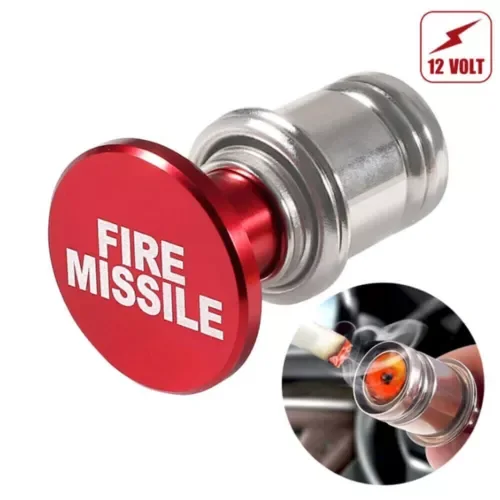 Dronehint Red Car Cigarette Lighter Fire Missile Button Cap Replacement Plug Cover Parts (For: Acura) Parts