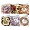 (US Only)6PCS DIY Birthday Wishes Diamond Art Greeting Cards Congratulations Cards & Gift