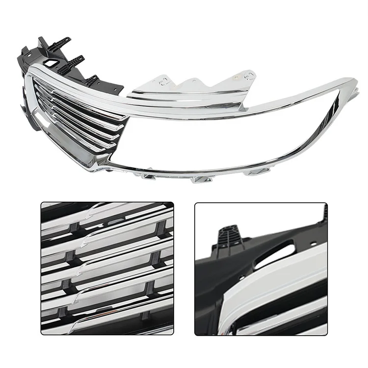 SEBLAFF Front Grille Left Side Insert Chrome Grill Replacement for 2016 2017 2018 MKX FO1200596