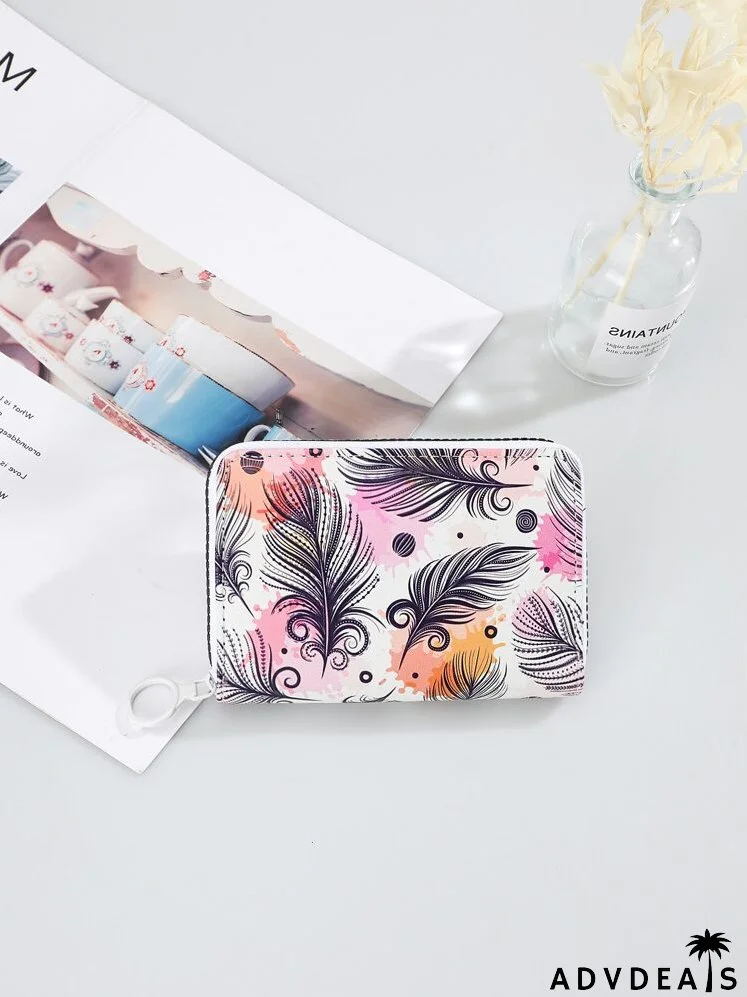 Colorblock Graphic Small Wallet