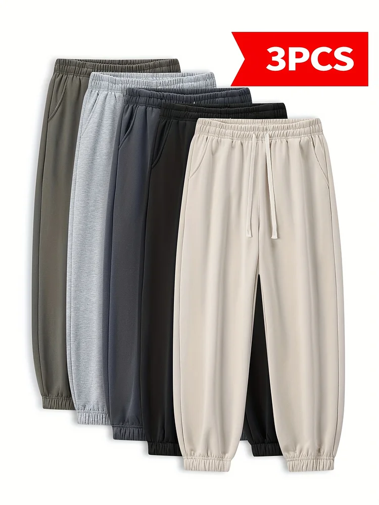 Women's Outdoor Sports 3pcs Set Of Ankle Pants, All Stylish And Comfortable Casual Pants