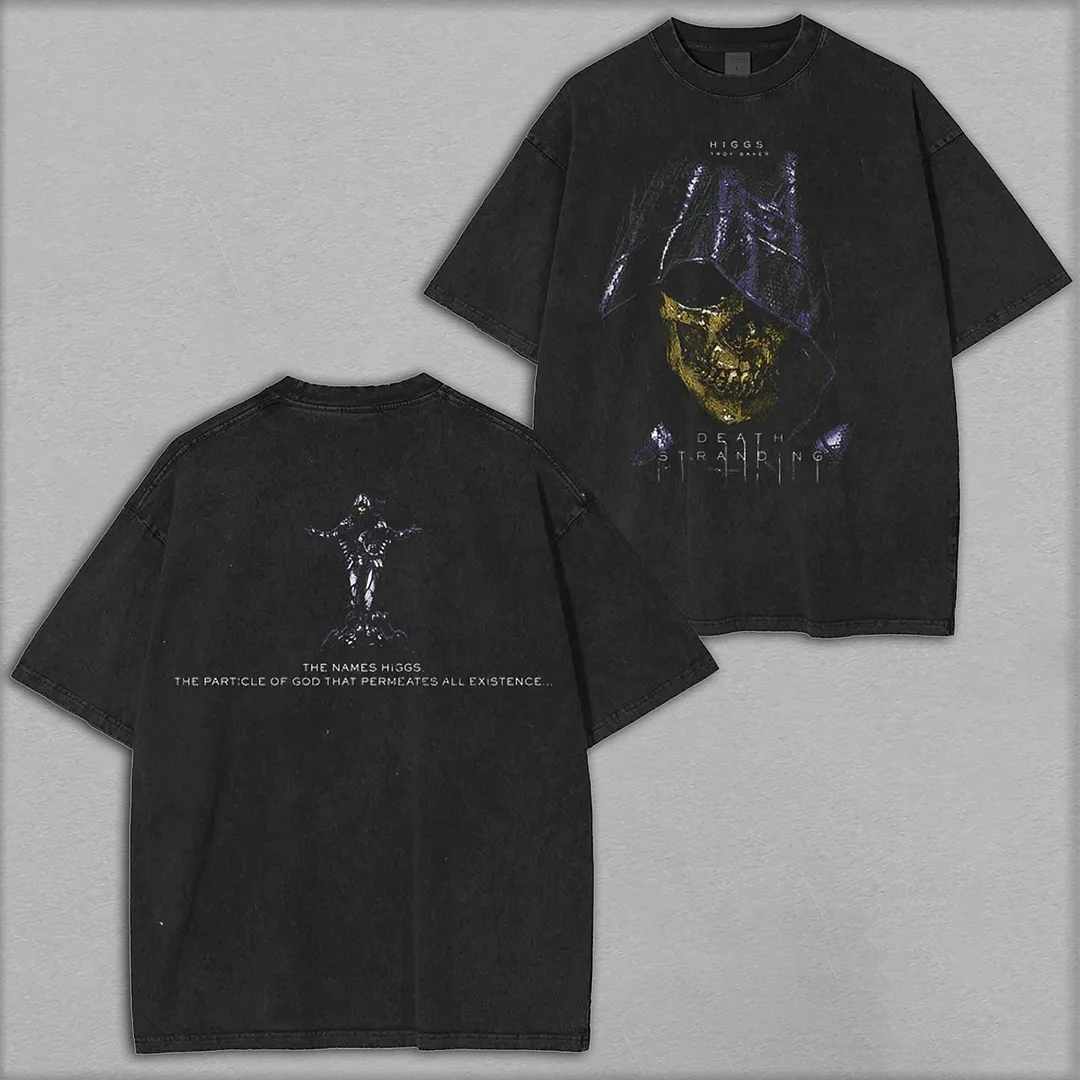 Death Stranding Printed Unisex Washed T-Shirt