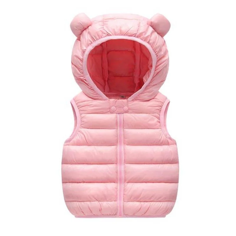 Children Solid Color Vest Boys Girls Autumn Winter Vests Toddler Baby Warm Vests Children Thickened Warm Kids Fashion Vests