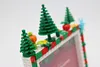 Chirstmas DIY Building Block Photo Frame Kit,Creative Handmade Assembled Photo Frame Handmade Craft Gift Home Tabletop Display Decor