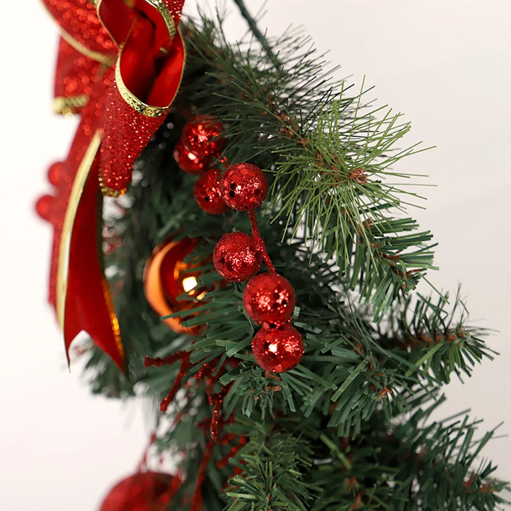 Christmas new upside down tree with lights holiday ornaments props ornaments