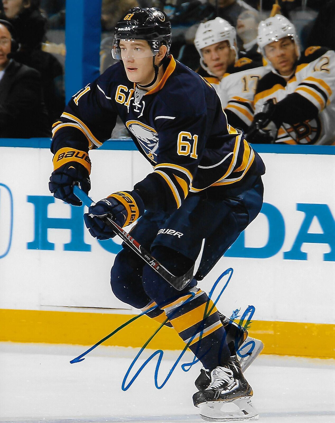 Buffalo Sabres Nikita Zadarov Signed Autographed Photo Poster painting 8x10 COA B