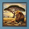 Diamond Painting-DIY Full Round Drill Lion(40*40CM)
