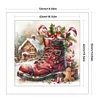 Christmas Boots And Candy House-11CT Stamped Cross Stitch 50*50cm/19.69*19.69in tapestrymarket
