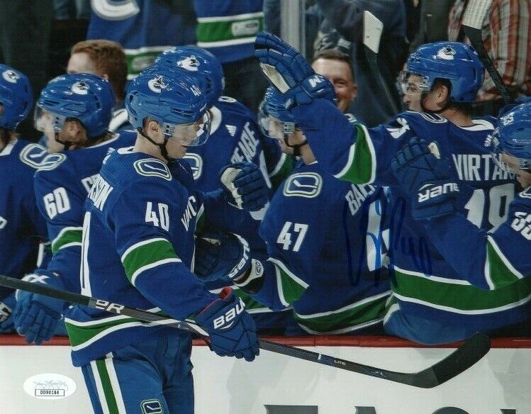 Vancouver Canucks Elias Pettersson Signed Autographed 8x10 NHL Photo Poster painting JSA COA #4