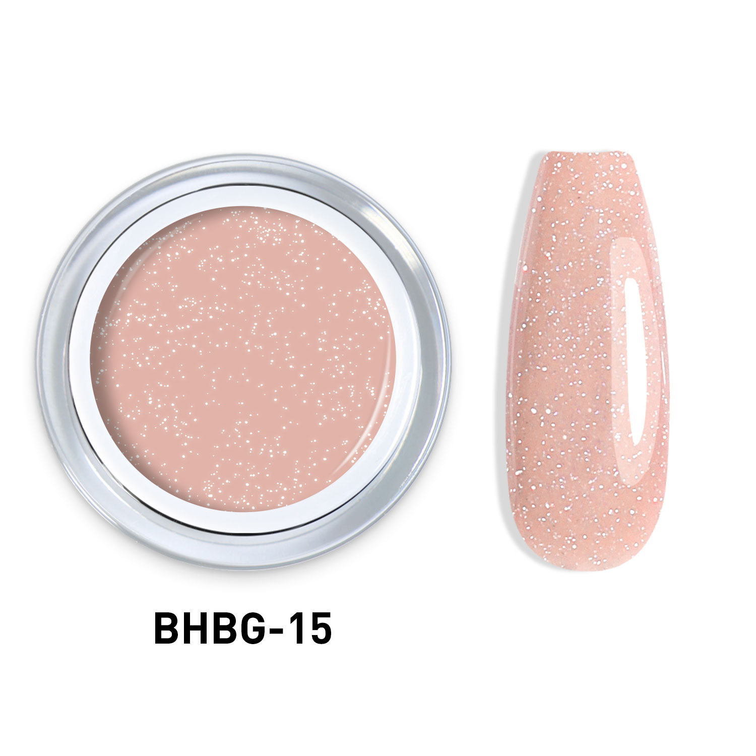 GLITTER HARD BUILDER NAIL GEL 10g |BHBG-15