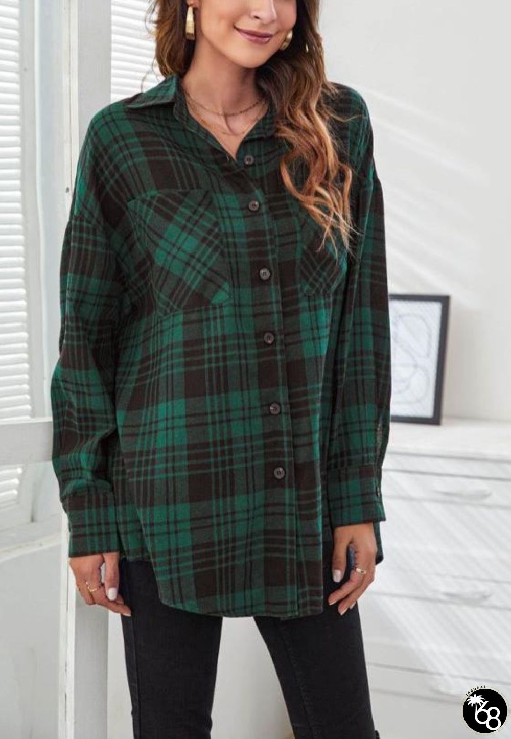 Classic Plaid Pattern Button Shirt | 168DEAL