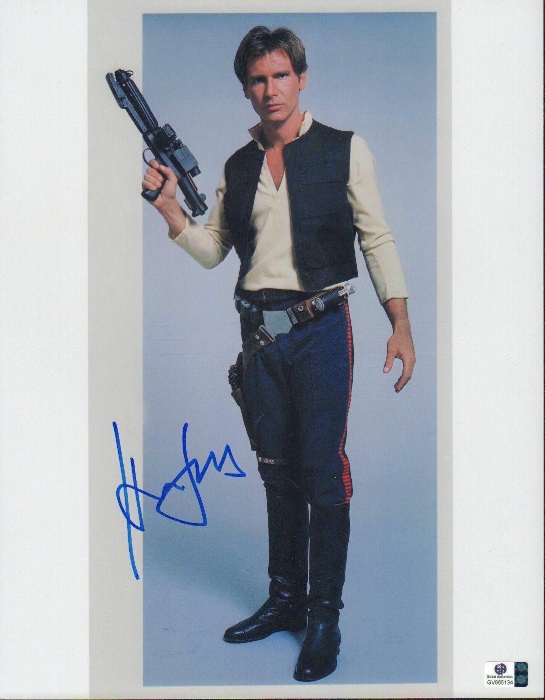 HARRISON FORD Signed 'Han Solo' Photo Poster paintinggraph - Film Star Actor - preprint