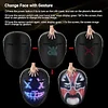 LED Face Mask, Face Deformation LED Smart Light Mask for Christmas, Halloween, 2022 Cool Rechargeable Mask for Boys and Girls Role Play Party Masquerade Gifts for Men and Women