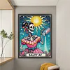 Skullgirl-11CT Stamped Cross Stitch 50*65cm/19.69*25.59in (Big Size)