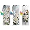 3Pcs DIY Pearl Diamond Painting Bookmark with Butterfly Pendant Diamond Art Bookmark Home Office Supplies Gift for Book Lovers