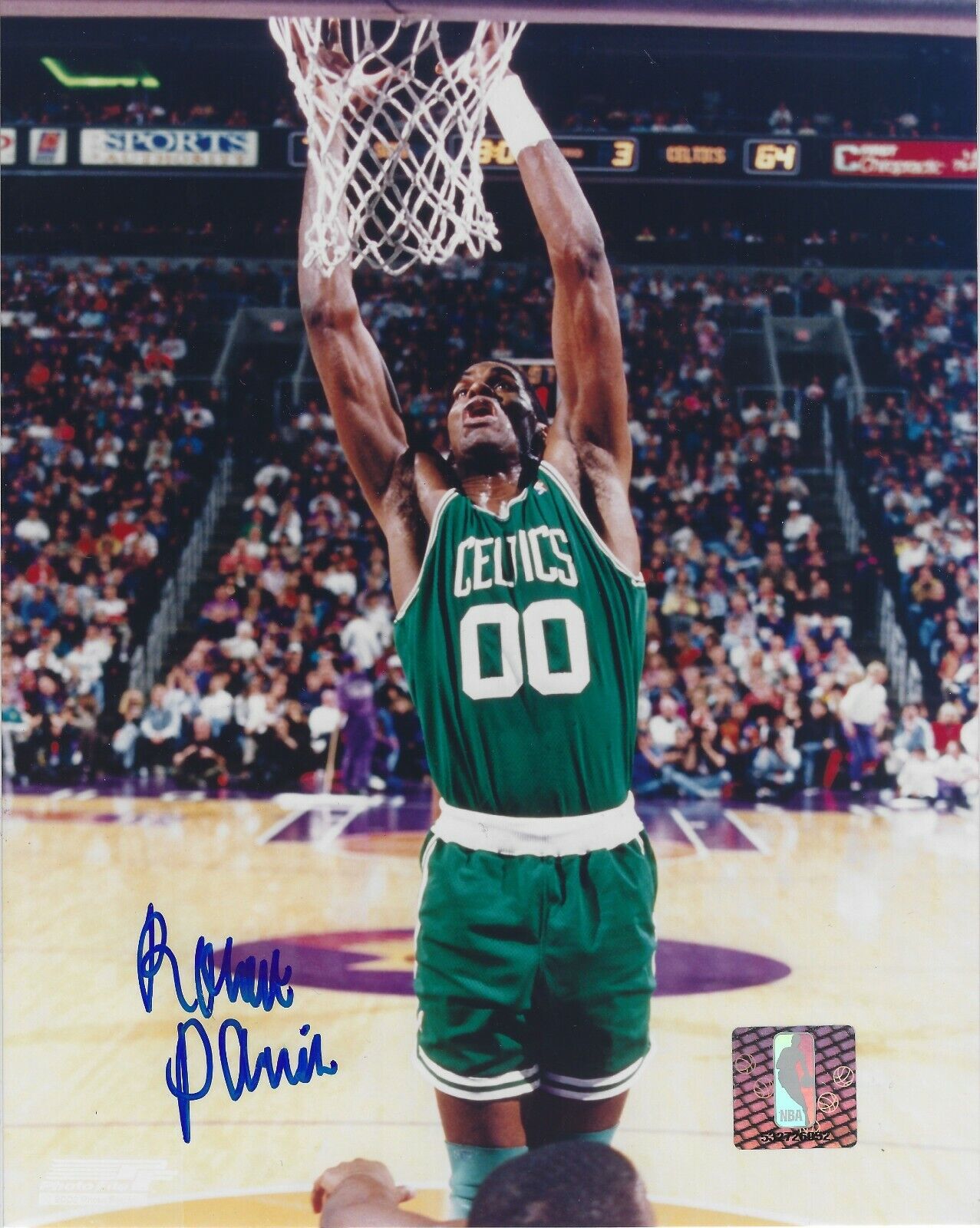 Signed Robert Parish 8x10 Boston Celtics Autographed Photo Poster painting w/COA