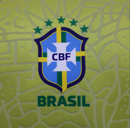 2024 Brazil Home Player Version Men's Football T-Shirt