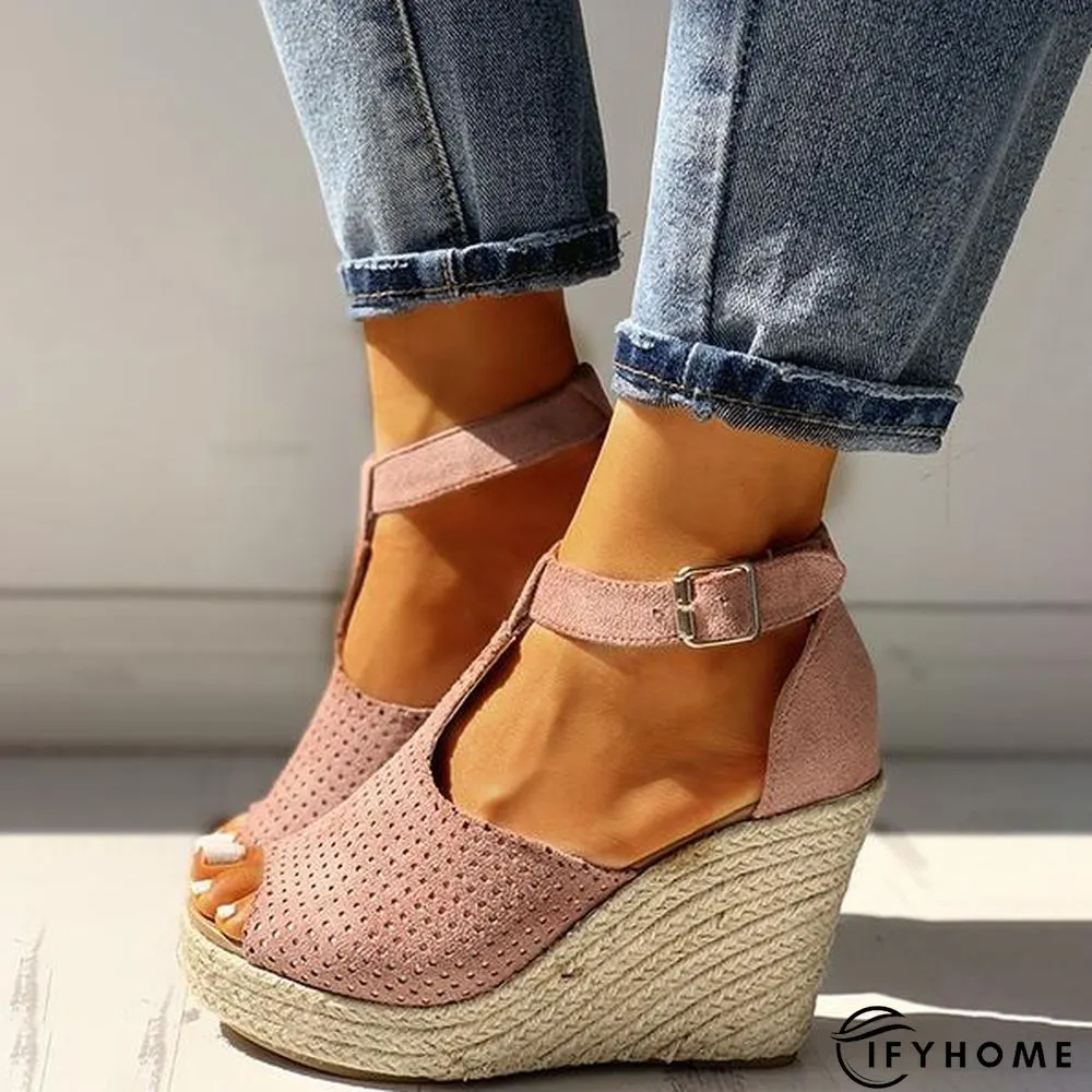 Women Summer Fish Mouth Wedge Sandals | IFYHOME