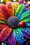 Luxury AB Velvet Diamond Painting Kit - Colorful Flowers