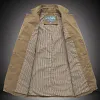Men's Plus Size Cotton Casual Blazer Jacket