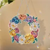 DIY Special Shaped Drills Diamond Painting Flower Wreath Kit