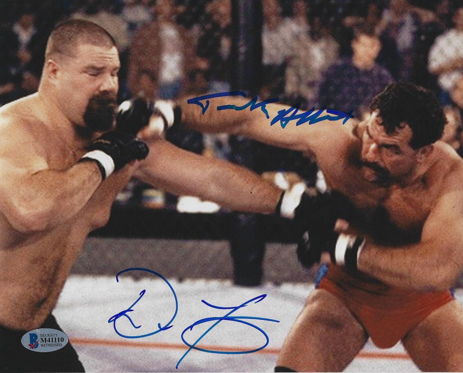 Don Frye & Tank Abbott Signed 8x10 Photo Poster painting BAS Beckett COA UFC UU96 Picture Auto'd