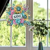 (US Local)Acrylic Special Shape Flowers 5D DIY Diamond Painting Dots Pendant for Window