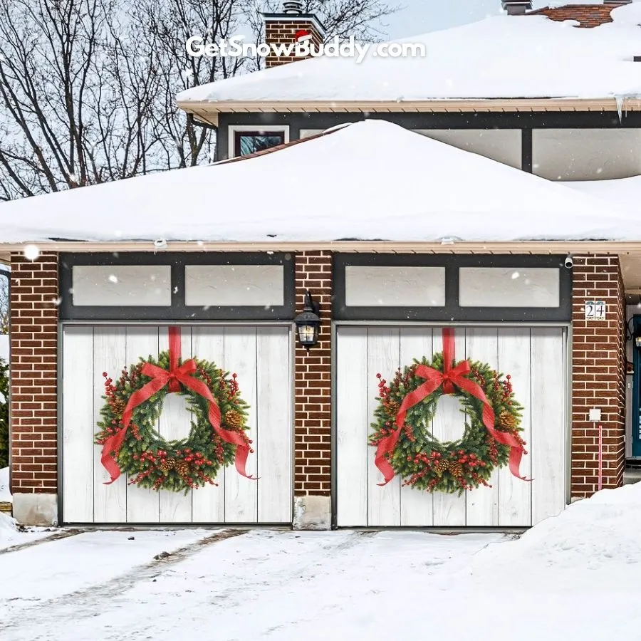 SnowBuddy Garage Door Covers Christmas 2024 Buy 2 Free Shipping