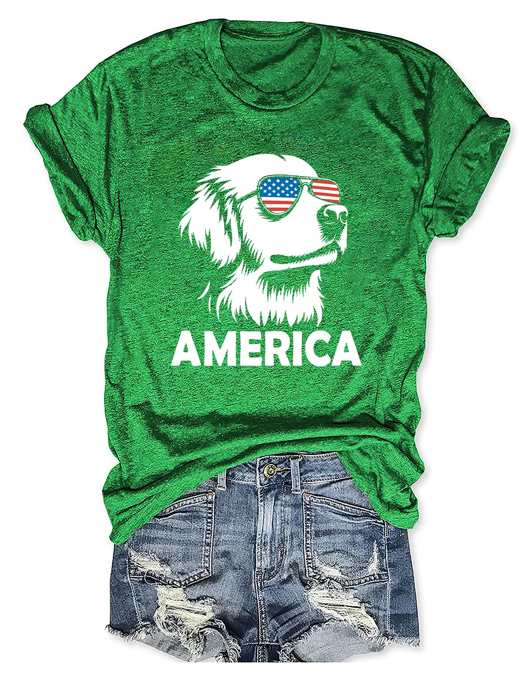 Golden Retriever America 4th Of July T-shirt