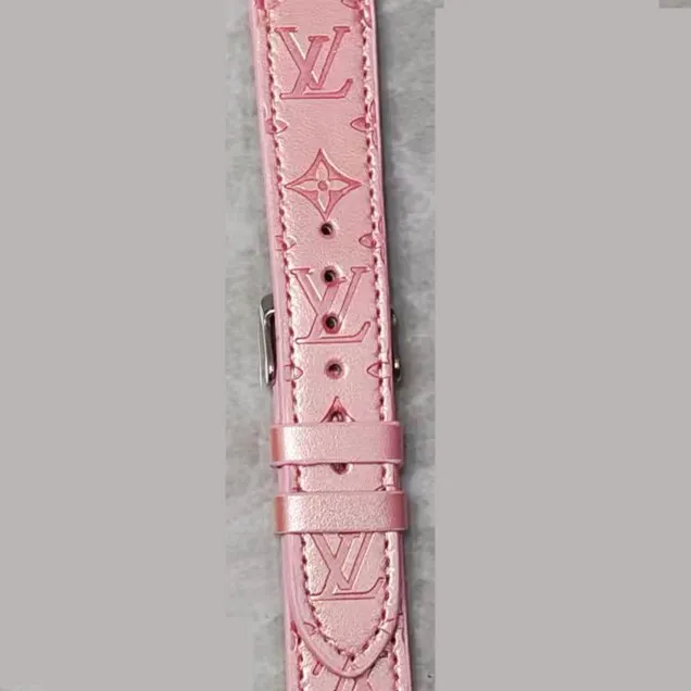 Louis Vuitton 3D Embossed Leather Apple Watch Strap
