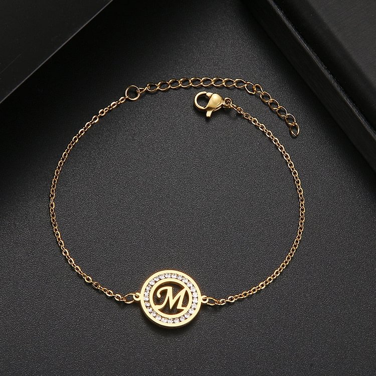 YOY-A-Z Fashion Initial Alphabet Charms Bracelets For Women