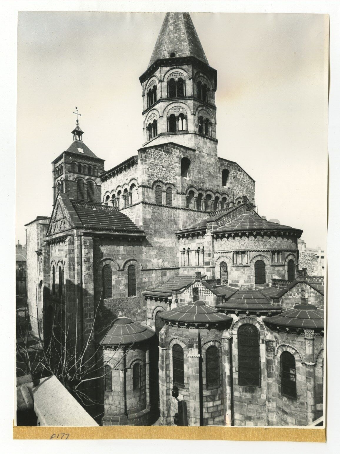 Basilica of Notre-Dame du Port - Vintage Publication Photo Poster paintinggraph - France