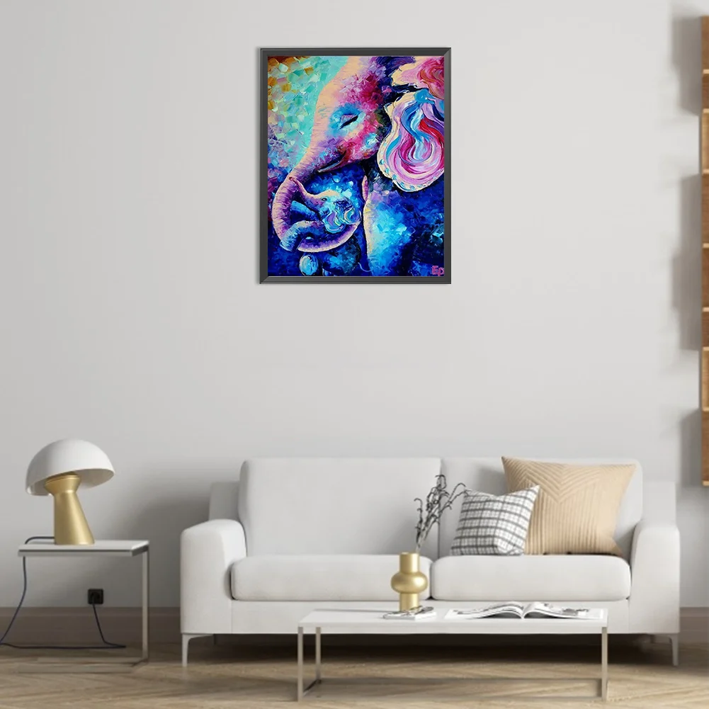 Diamond Painting - Full Round Drill - Elephant(Canvas|40*50cm)