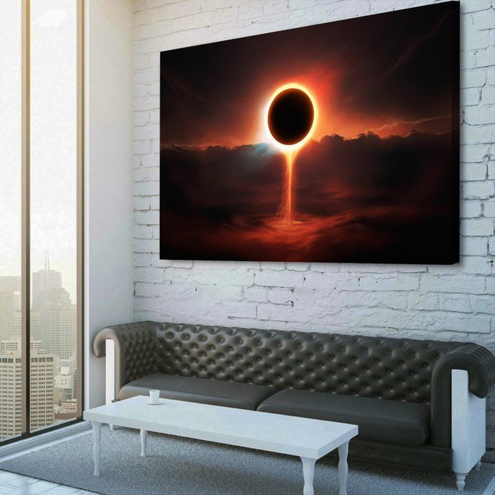 Wonderful Solar Eclipse Canvas Wall Art