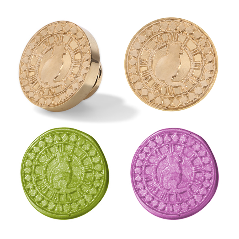 

30MM Time Is Gold Sealing Wax Stamp Head, 501 Original