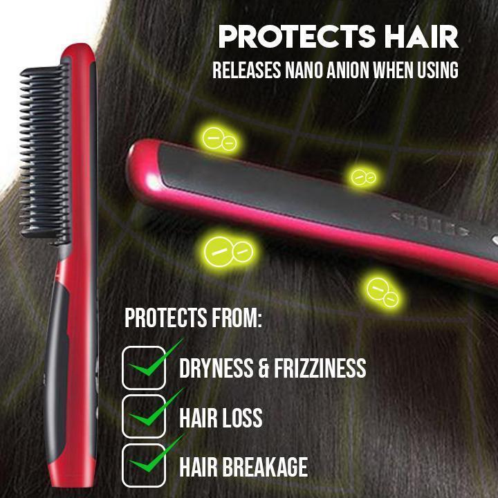 (Buy 2 Free Shipping&2021 Best Gift) - Hair Straightener Styling Comb