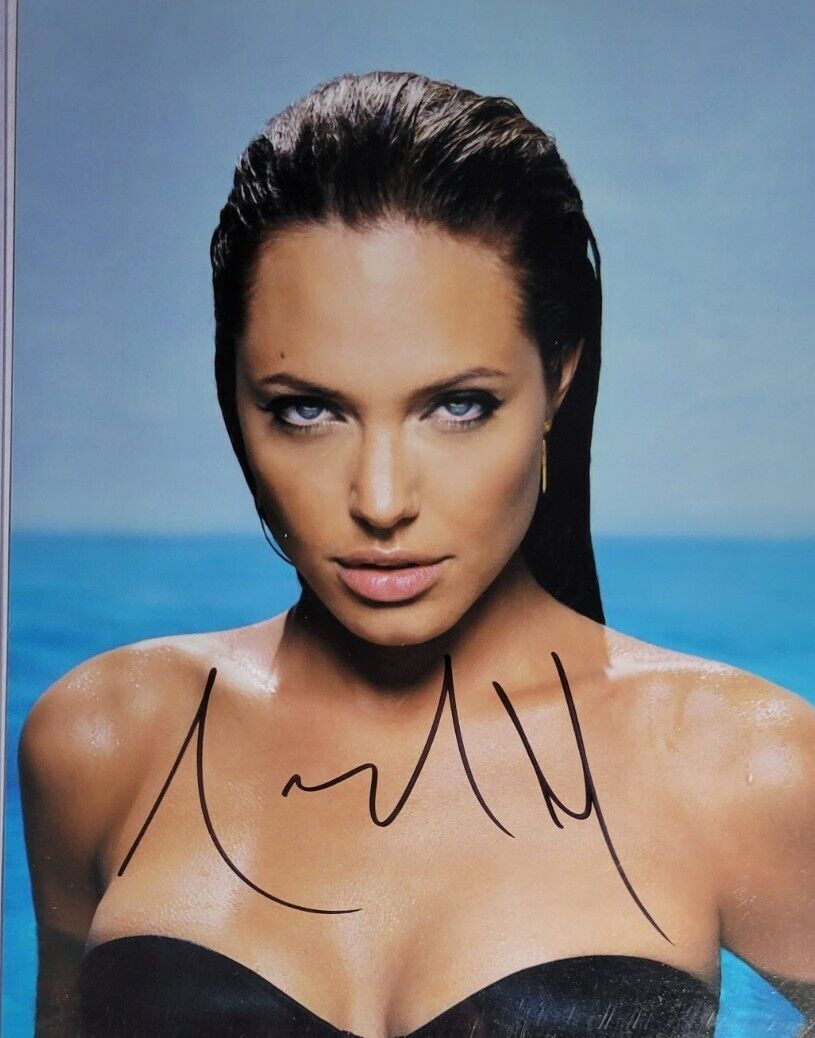 Angelina Jolie Authentic Autographed 8x10 Photo Poster painting w/ COA