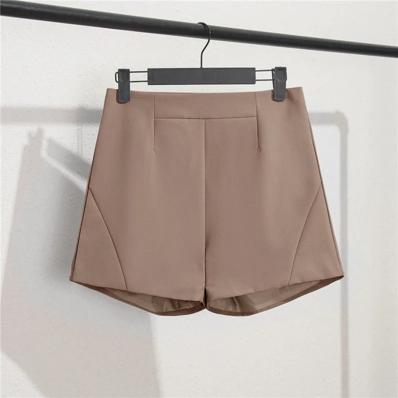 Toloer Toloer And Summer Shorts Women Wear High Waist A Word Large Size Black Autumn Thin Casual Bottom Spring Loose Wide-Leg Pants-Outfit Ideas