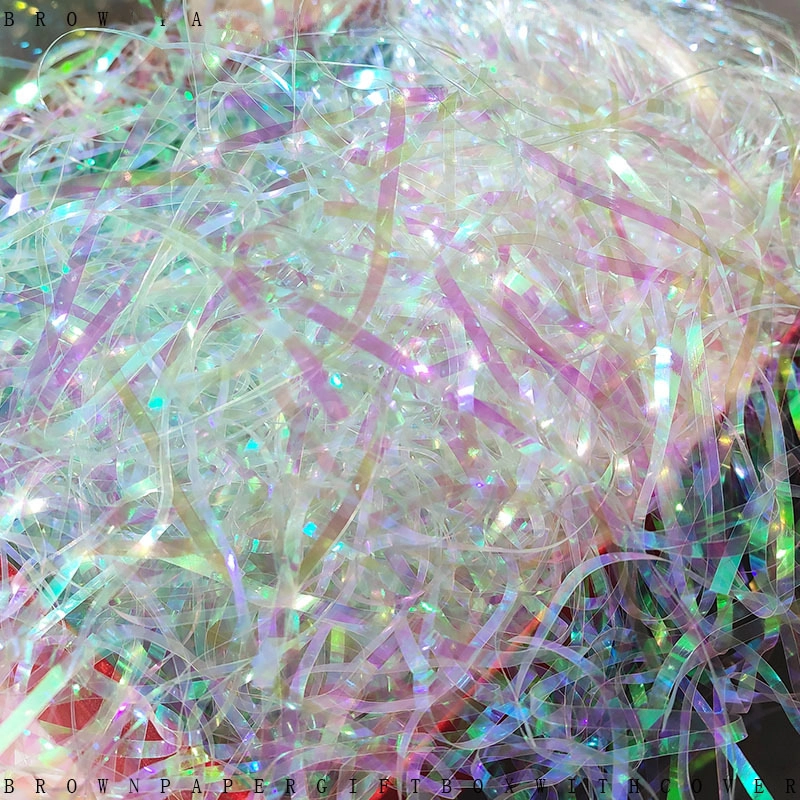 Magic Color Raffia Grass Shredded Paper Silk Filler Factory Gift Box Accessories Diy Material Handmade Factory Direct Sales