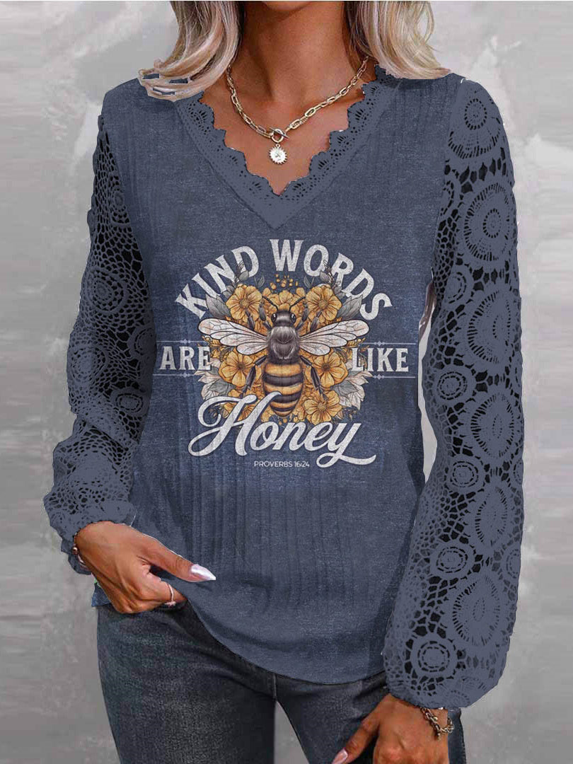 Women Half Sleeve V-neck Solid Color Dress