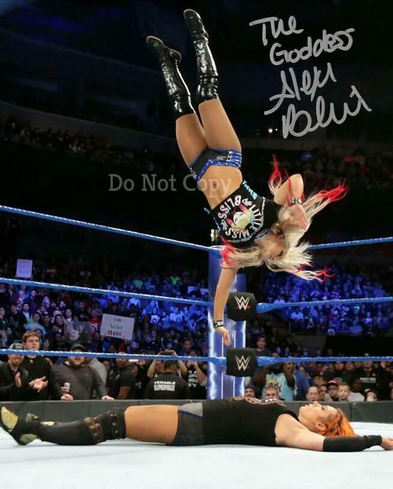 Alexa Bliss Signed Photo Poster painting 8X10 rp Autographed WWE WWF Divas Wrestling