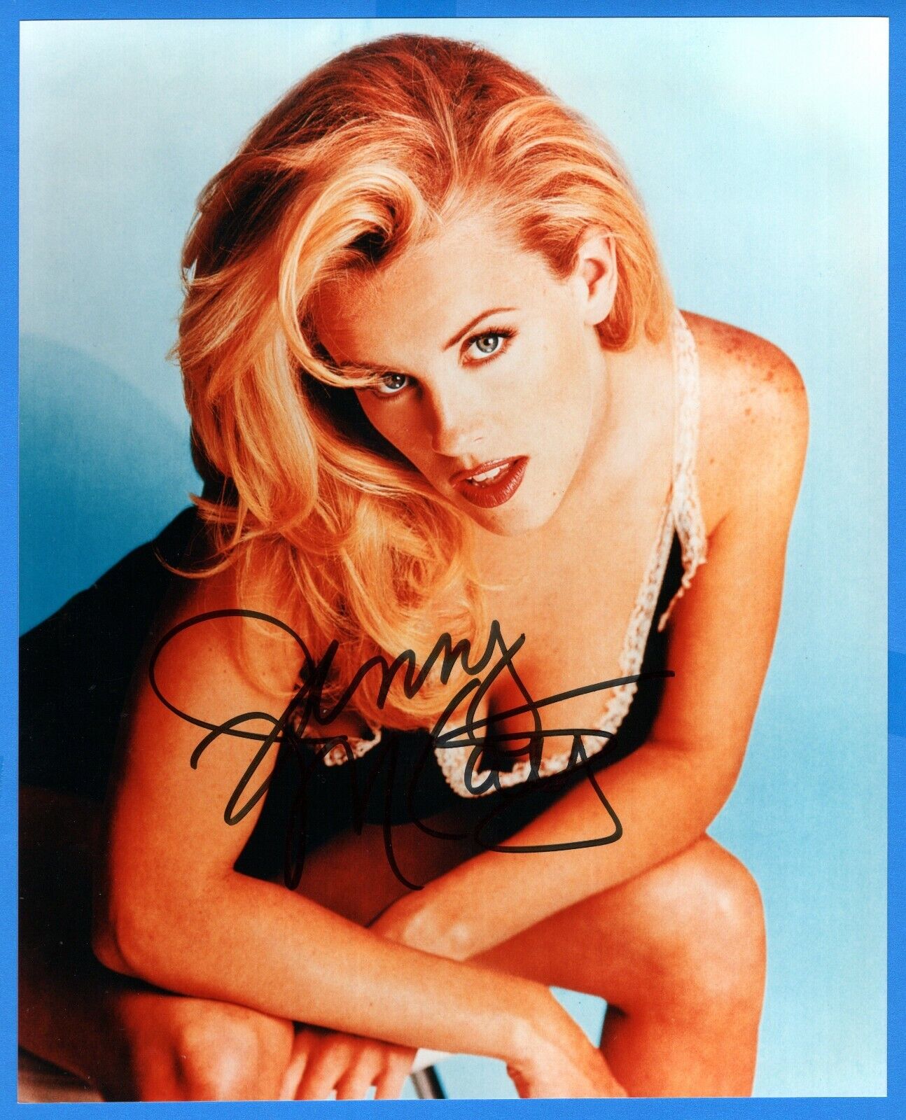 Jenny McCarthy Actress Hand Signed Autograph 8x10 Sexy Pin Up Photo Poster painting